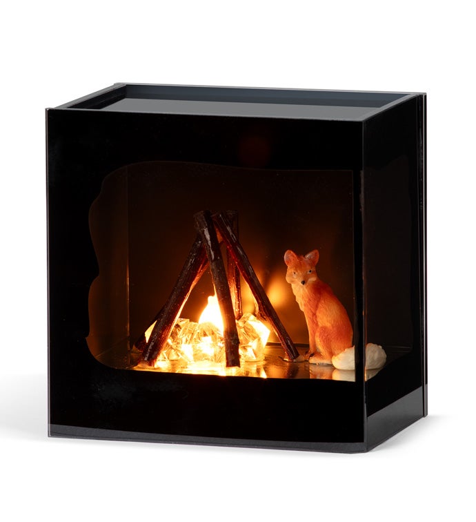 LED Box with Fire