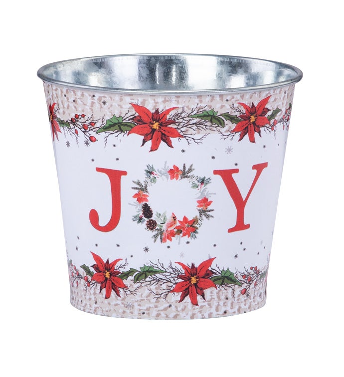 5" JOY Poinsettia Pot Cover