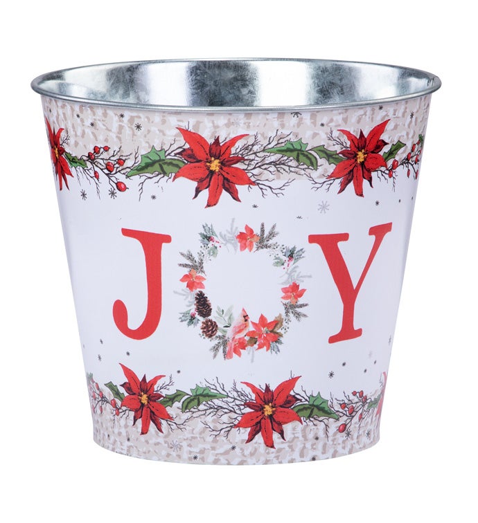 6.5" JOY Poinsettia Pot Cover