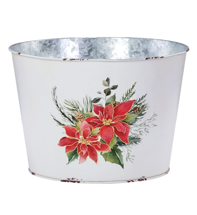 8.5" Poinsettia Pot Cover