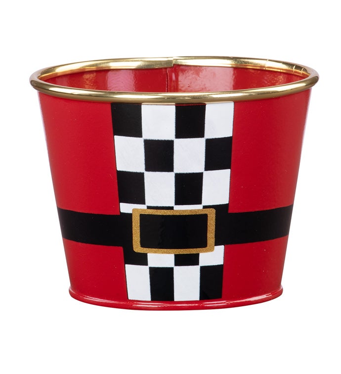 5" Santa Belt Pot Cover