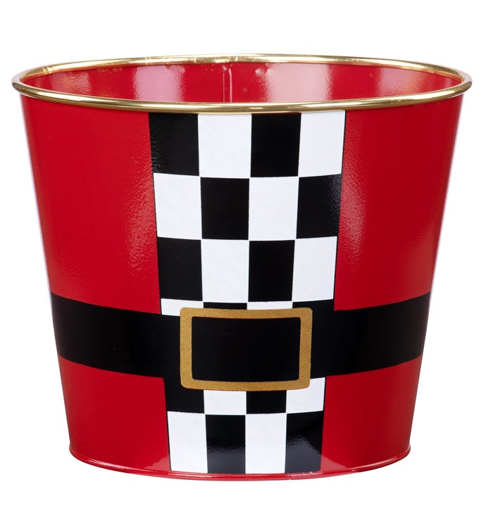 8.5" Santa Belt Pot Cover