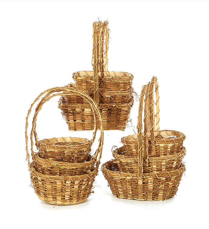 Baskets, Set of 3, 3 Assorted