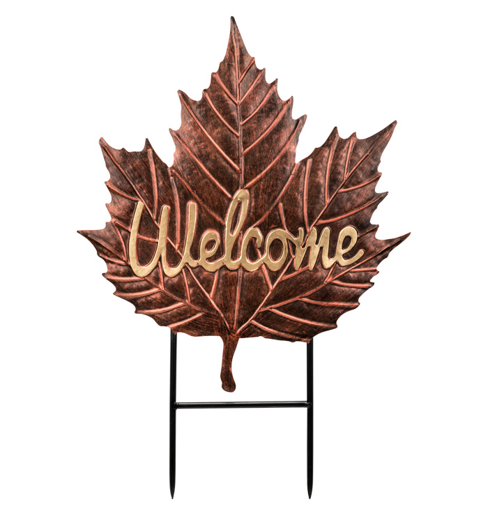 Welcome Leaf Stake