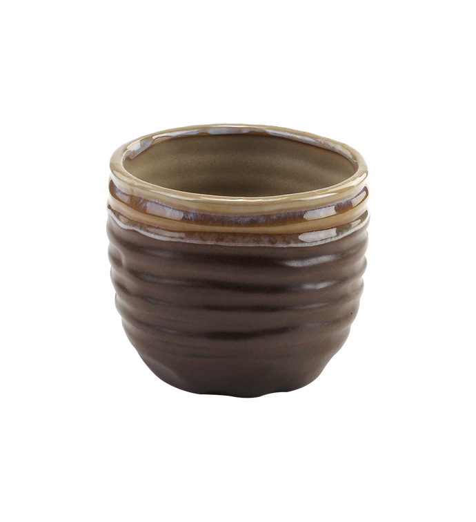 Brown Drip Glaze Planter