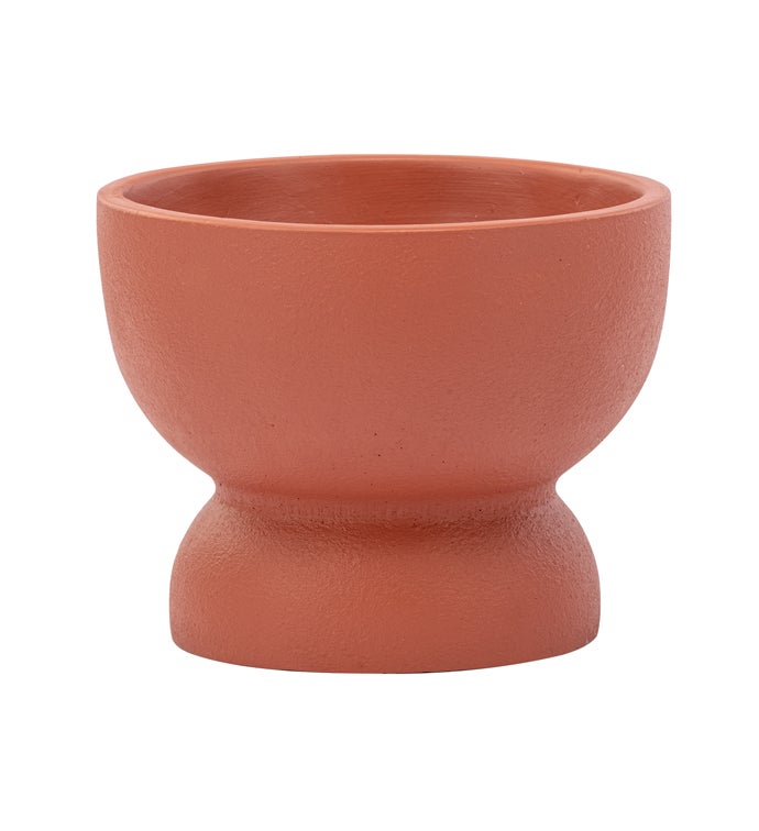 Orange Round Footed Bowl