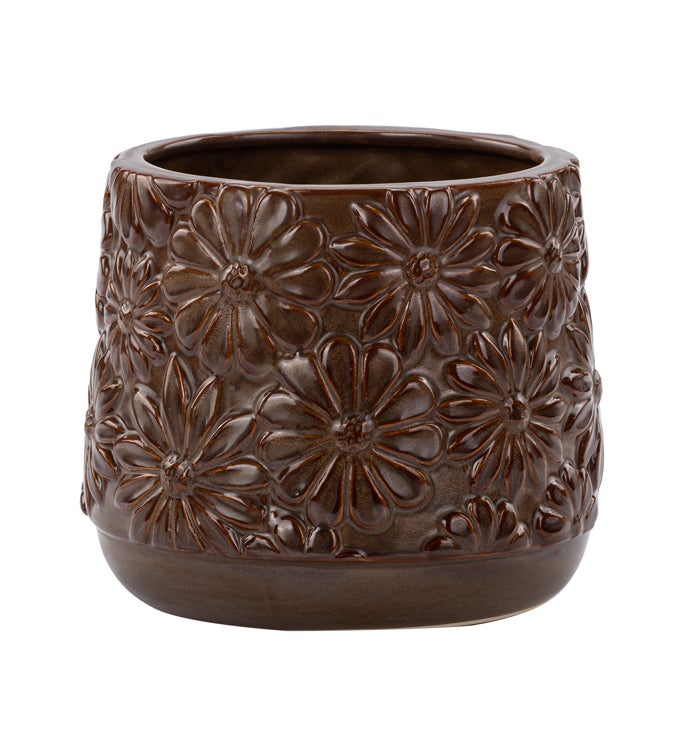 Brown Flower Planter