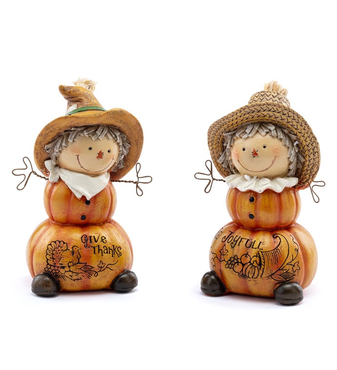 Pumpkin Scarecrow  2 Assorted