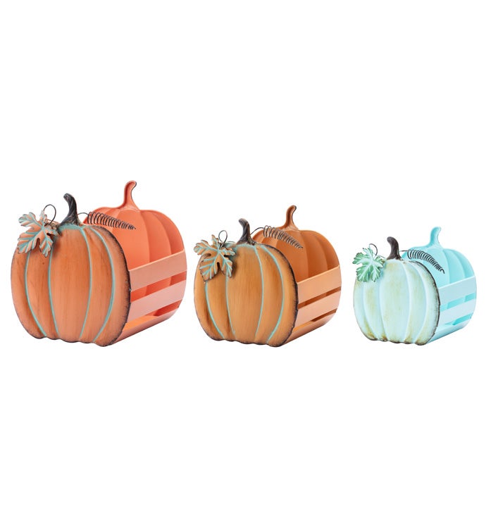 Pumpkin Planter  Set of 3