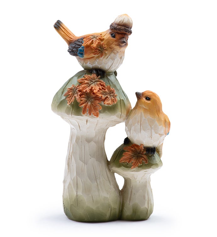 Birds on Mushrooms