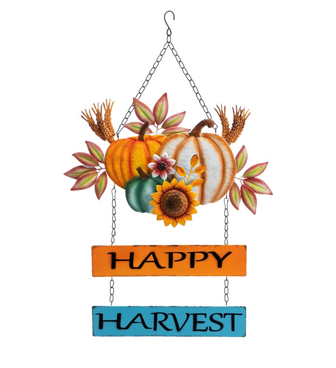 Happy Harvest Pumpkin Hanger