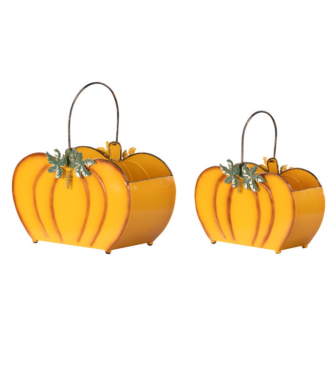 Pumpkin Baskets  Set of 2