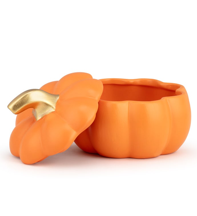 Pumpkin Pot with Lid and Pick