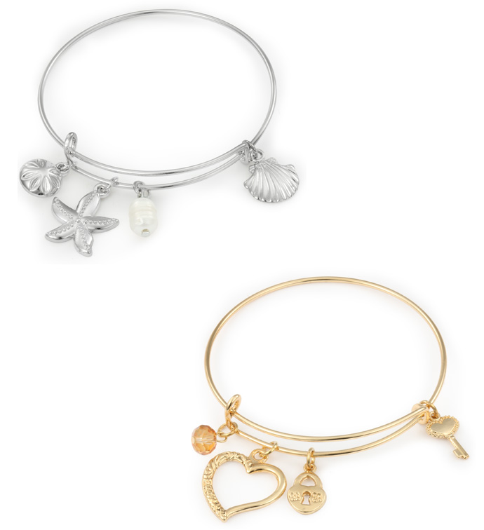 Heart/Starfish Charm Bracelets