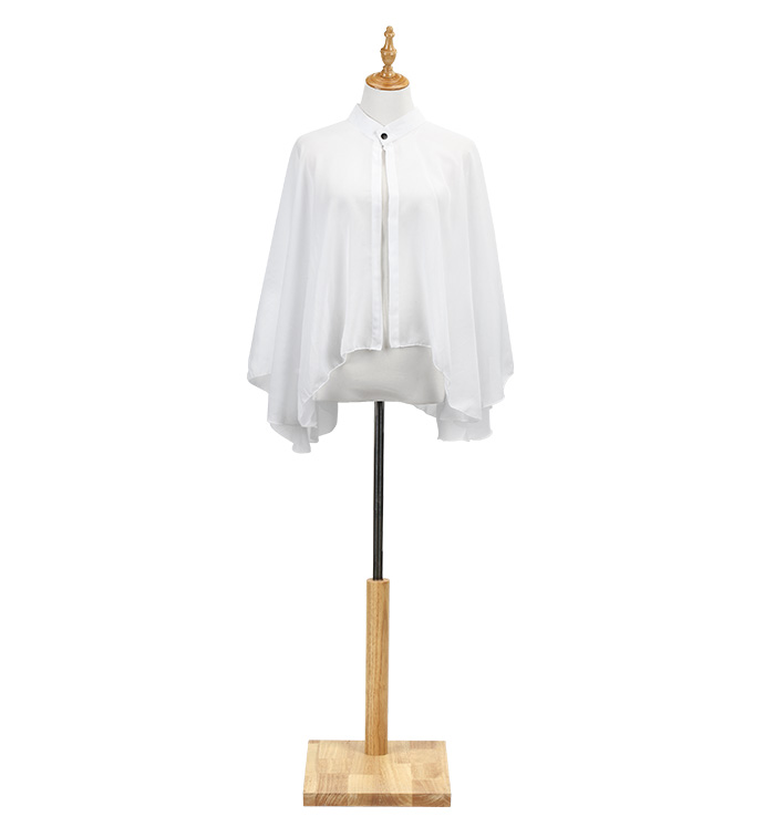 white chiffon cape