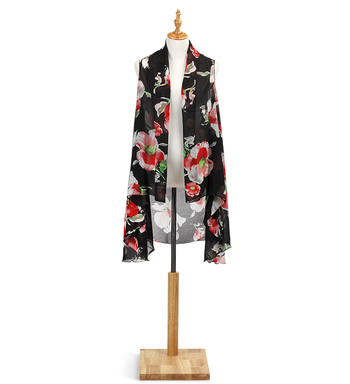 Black Poppy Vest
