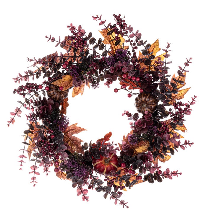 Eucalyptus Berry Leaf Gourd Wreath