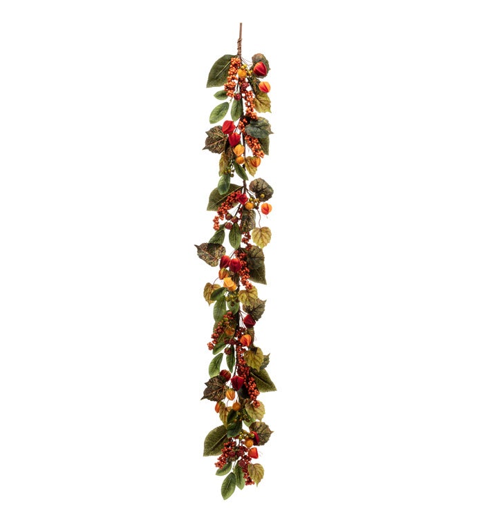 Berry Leaf Pod Garland