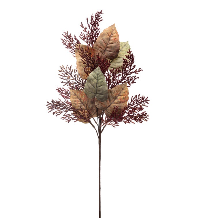 Red Pine/Leaves Spray