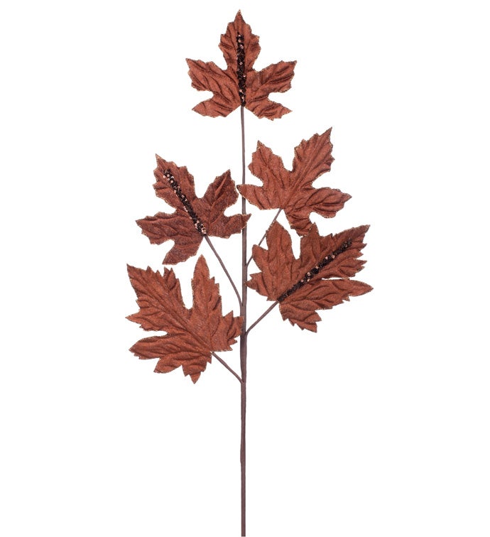 Copper Maple Leaf Glitter  Spray