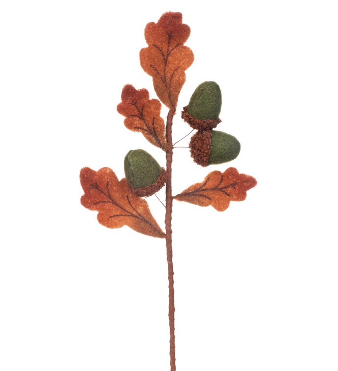 Felt Acorn & Leaf Pick
