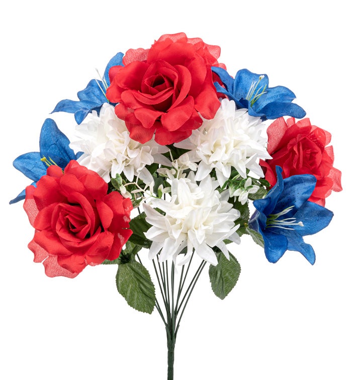 Rose/Lily/Wht Mum Bsh