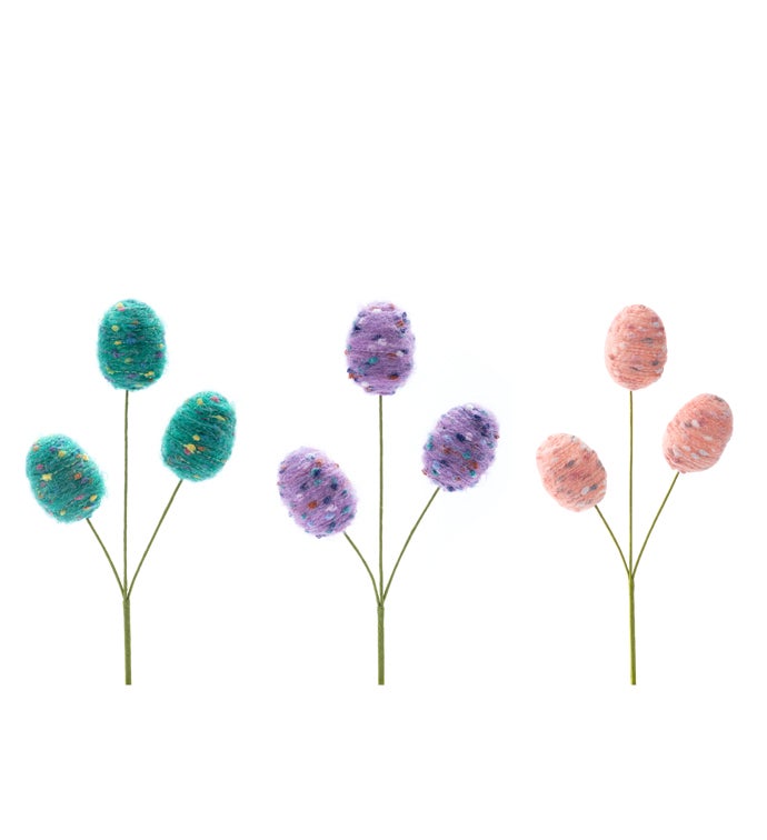 3-Easter Egg Pick, 3 Assorted Color