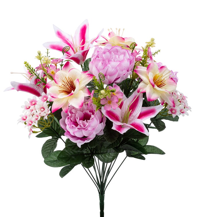Mix Pink Peony/Lily Bush