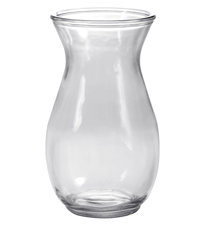 9" Clear Rose Vase