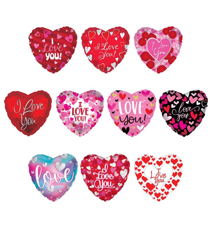 17" Classic Love Balloon Kit - Case of 50
