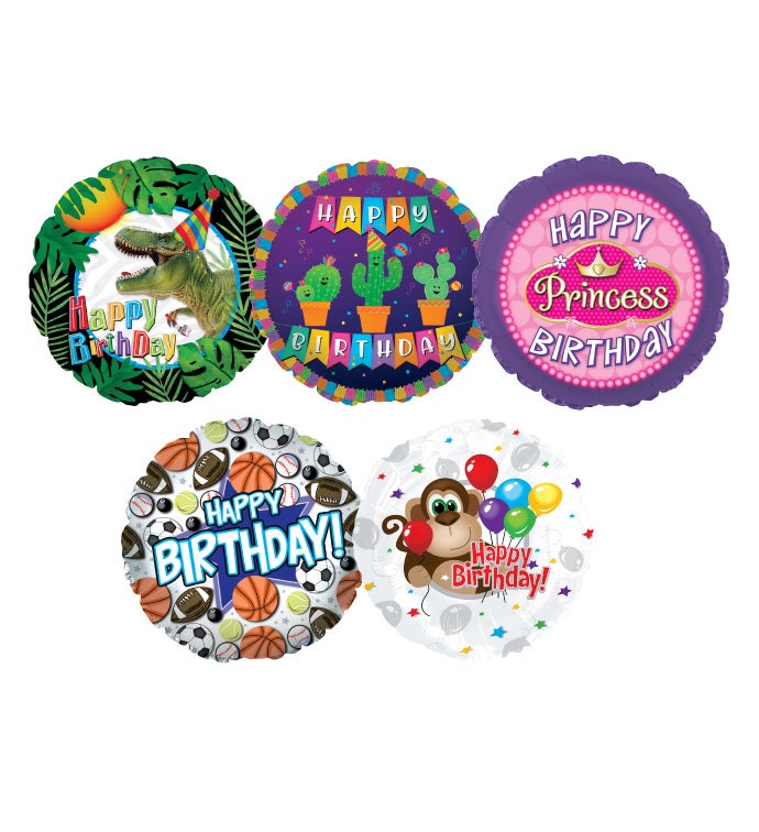 17" Children's Birthday Balloon Kit - Case of 25