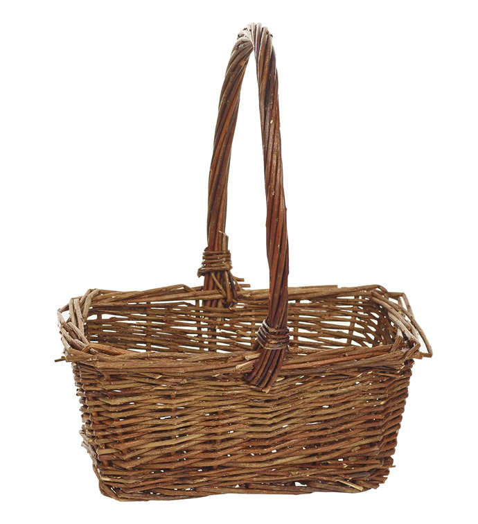 Dark Stain Handle Basket - Case of 24