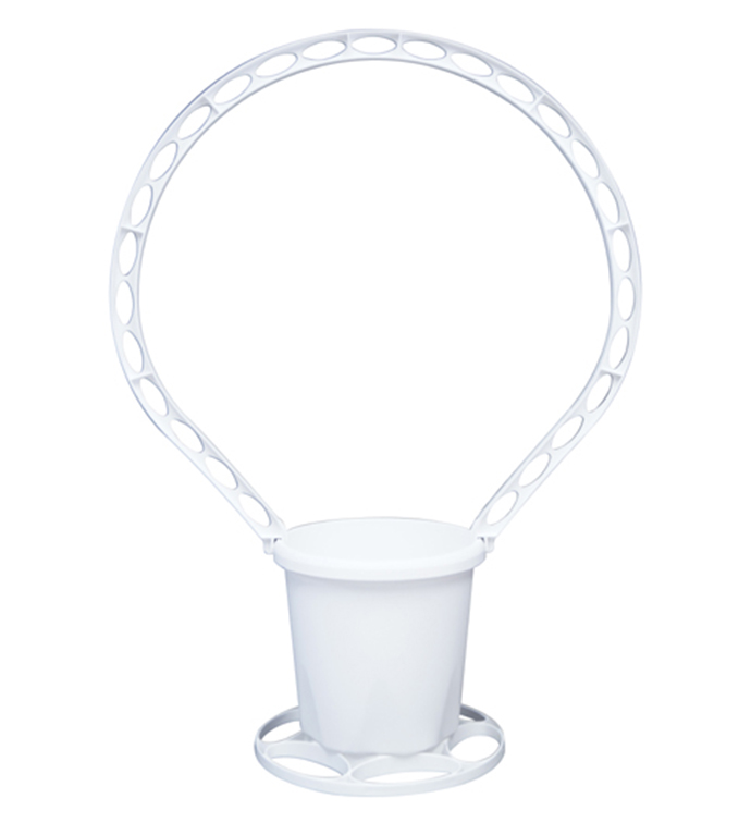 White Round Sympathy Basket  - Case of 26