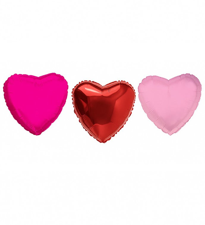 17" Solid Color Heart Kit - Case of 50