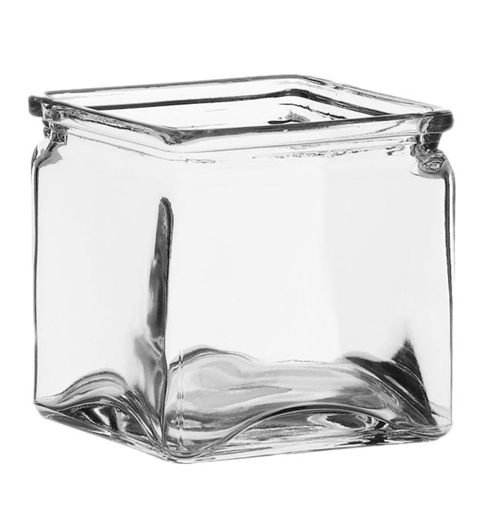 5" x 5" x 5" Square Crystal - Case of 12