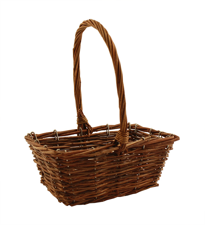 Dark Stain Handle Basket - Case of 24