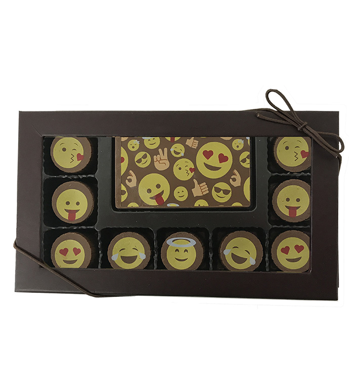 Chocolate Business Card & 9 pc Artisan Truffles - Case of 24