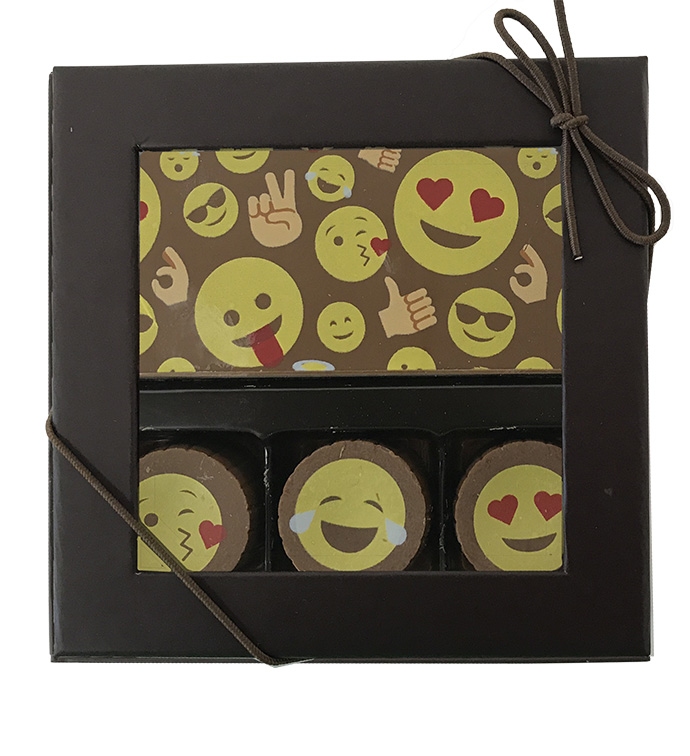 Chocolate Business Card & 3 pc Artisan Truffles