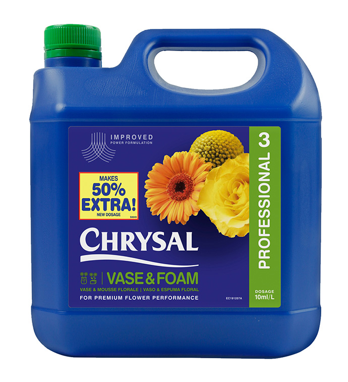Chrysal Clear Professional #3 Vase & Foam Solution - Case of 1