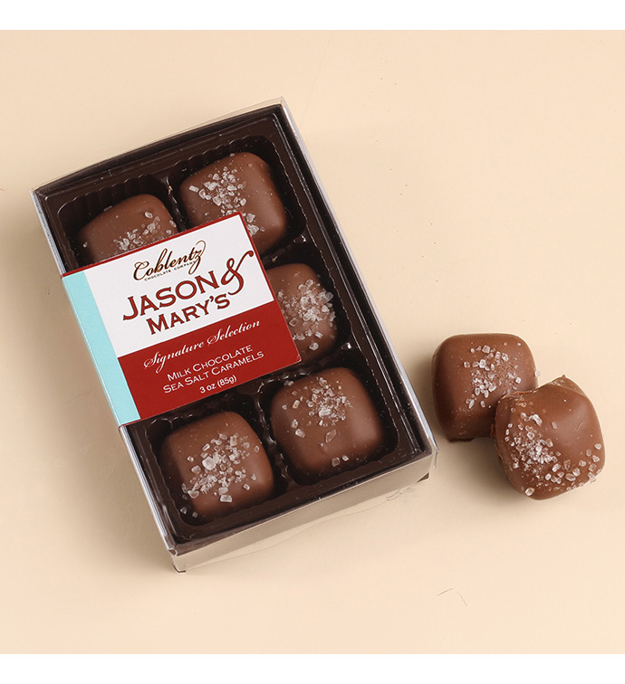 3 oz Caramels with sea salt - milk- Case of 18
