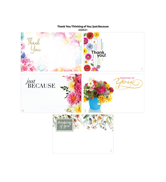 Thank You/Thinking of You Capri Card- Case of 500