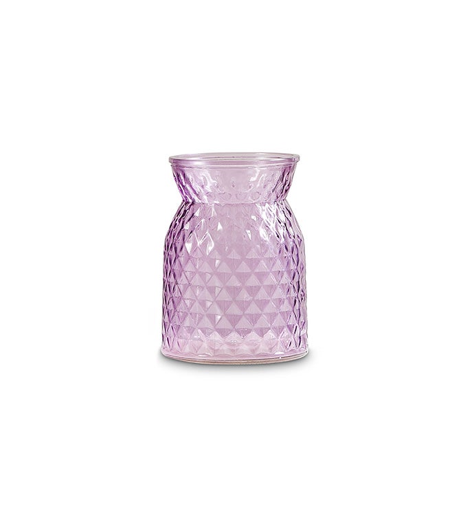 Lavender Glass Vase- Case of 8
