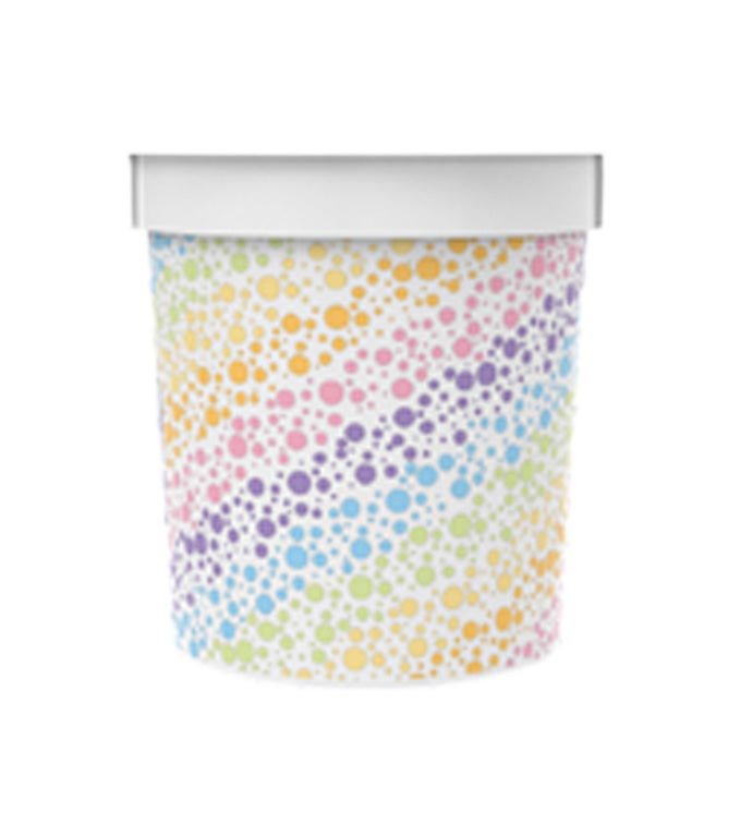Rainbow Dots 32oz Bucket - Case of 10
