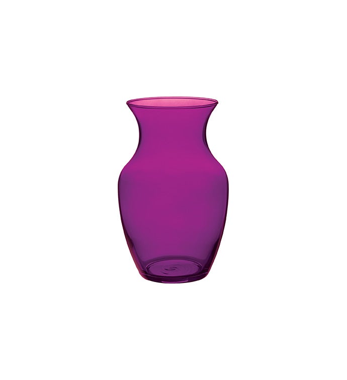 8" Rose Vase: Purple - Case of 6