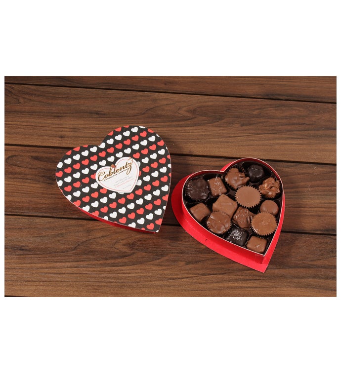 8 oz Assorted Chocolates Heart Box - Case Pack 12