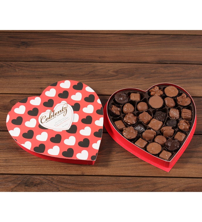 16 oz Assorted Chocolates Heart Box - Case Pack 6