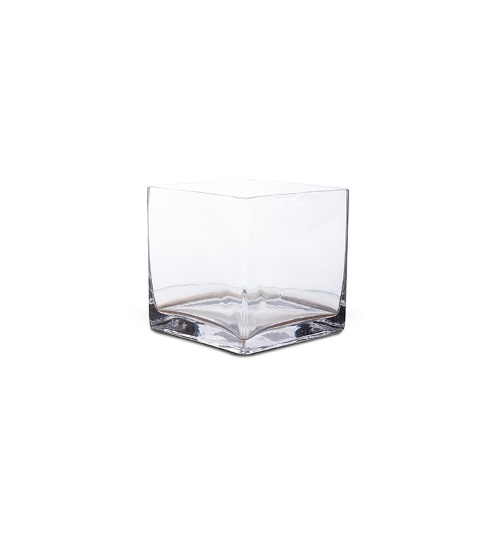 5"Clear Glass Square - Case of 12