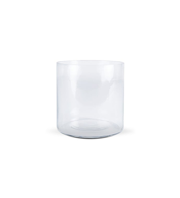 5" Clear Round Cylinder Glass Vase - Case of 12