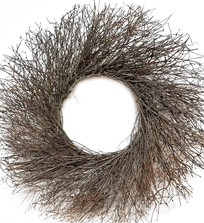 20" Natural Quailbrush Wreath - Case of 1