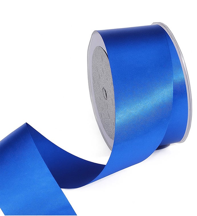2" Royal Blue Single Face Florist Satin - Case of 1